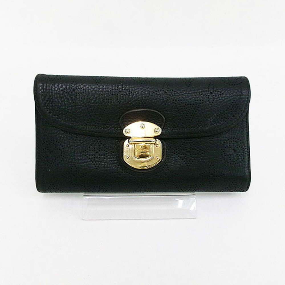 Louis Vuitton Mahina Portefeuille Wallet Amelia Noir Black